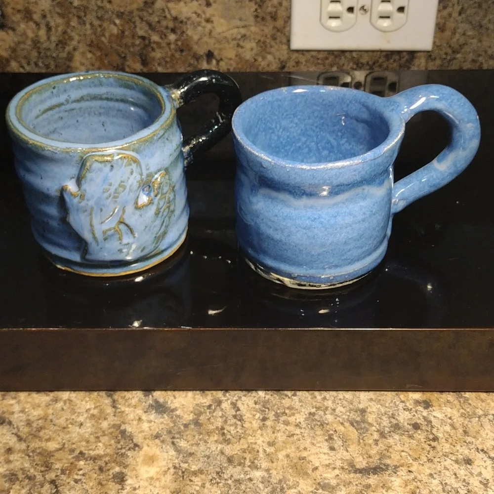 Blue Hand Built Mug/Cup